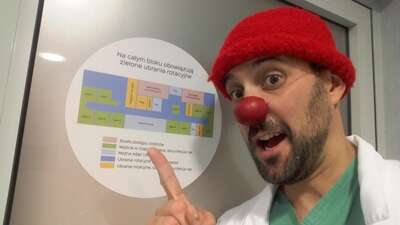 Pogotowie Uśmiechu Czerwone Noski Klown w Szpitalu